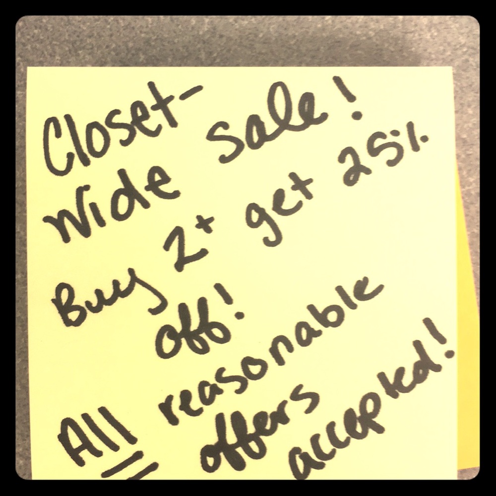 Closet Clean Out!!